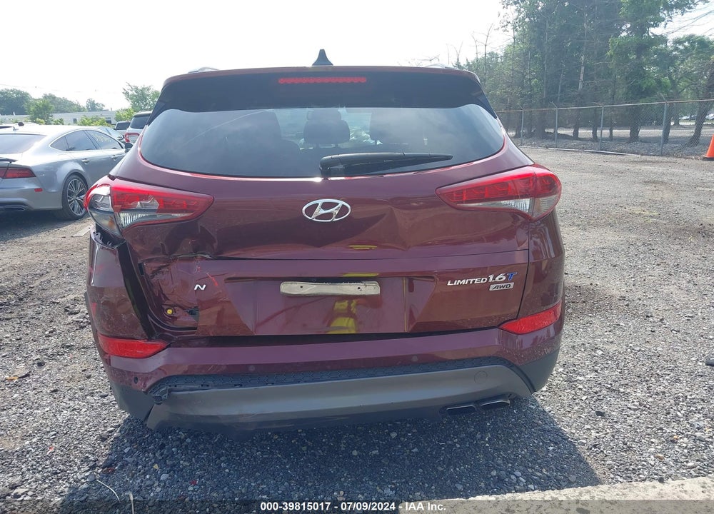 2016 HYUNDAI TUCSON LIMITED VIN: KM8J3CA24GU099322