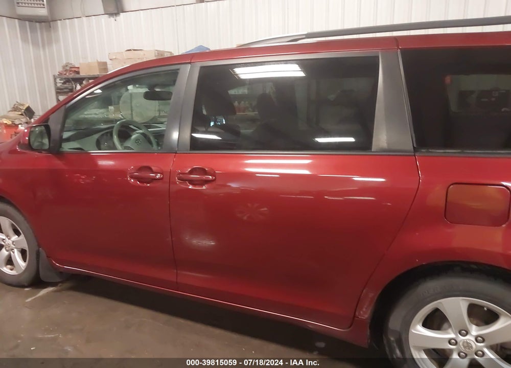 2012 TOYOTA SIENNA LE V6 8 PASSENGER VIN: 5TDKK3DC7CS219659