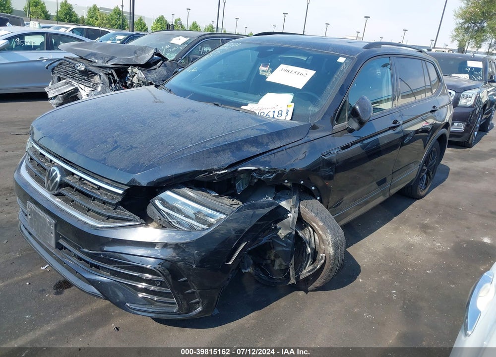 2022 VOLKSWAGEN TIGUAN 2.0T SE R-LINE BLACK VIN: 3VVCB7AX7NM033949