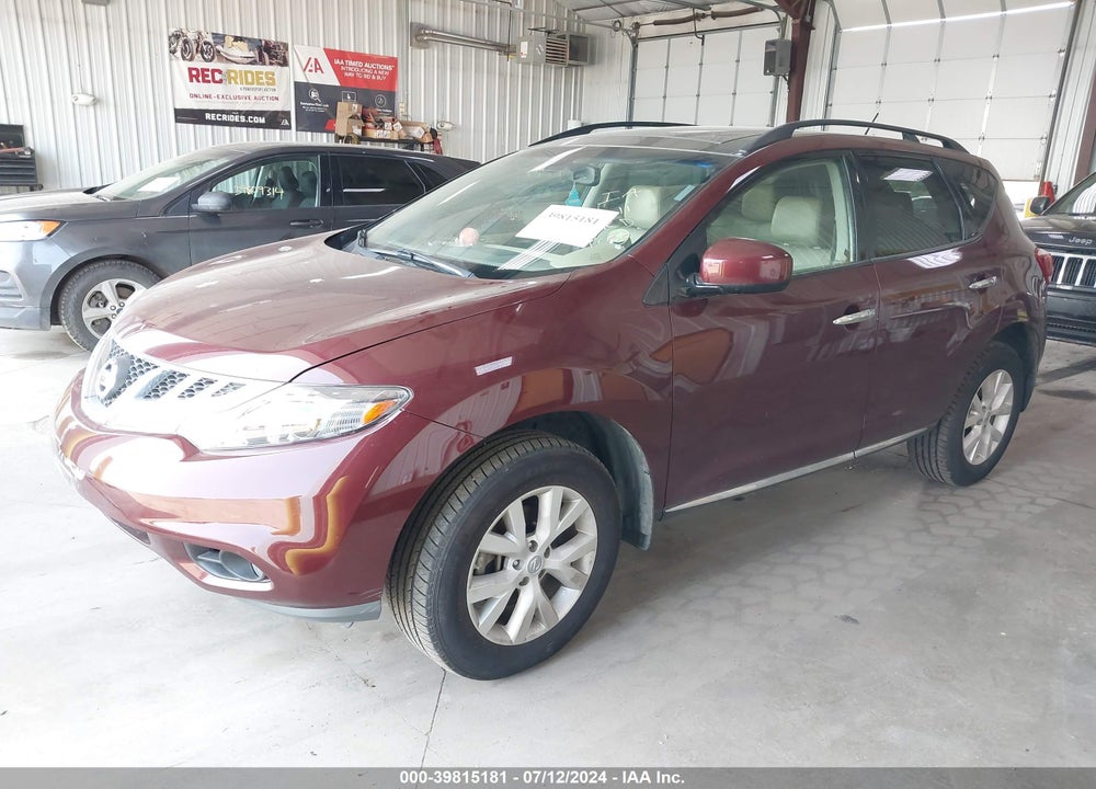 2011 NISSAN MURANO SL VIN: JN8AZ1MW4BW169859