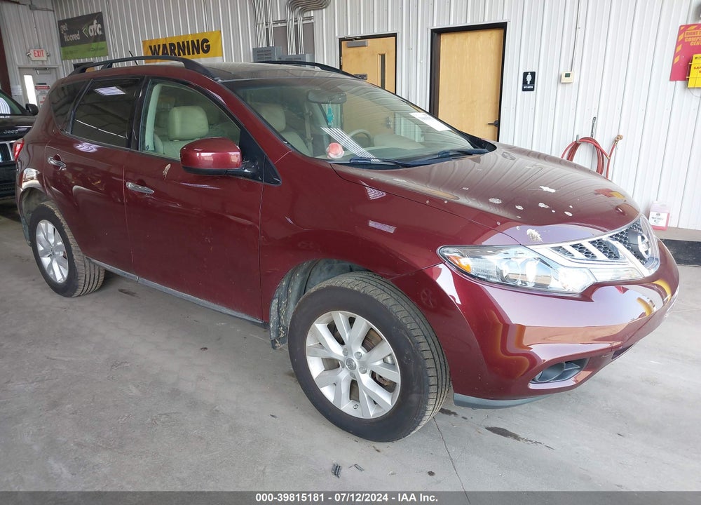 2011 NISSAN MURANO SL VIN: JN8AZ1MW4BW169859