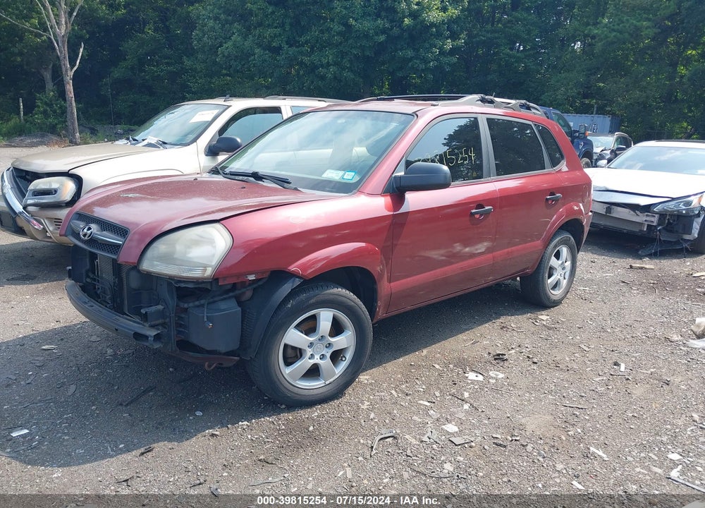 2008 HYUNDAI TUCSON GLS VIN: KM8JM12B48U899474