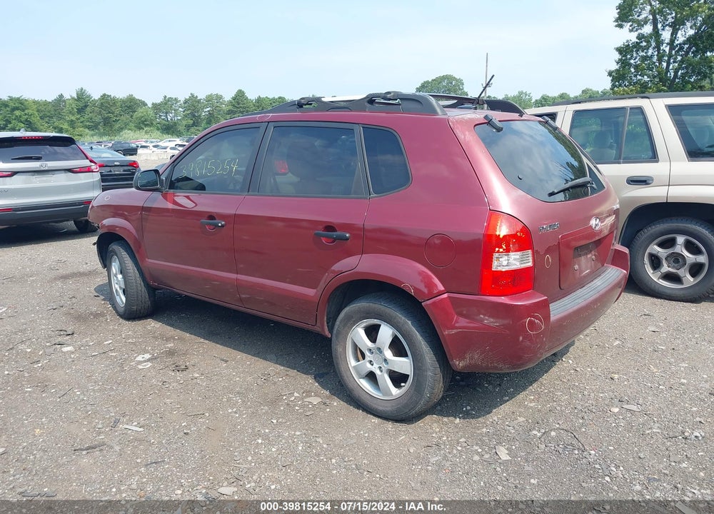 2008 HYUNDAI TUCSON GLS VIN: KM8JM12B48U899474