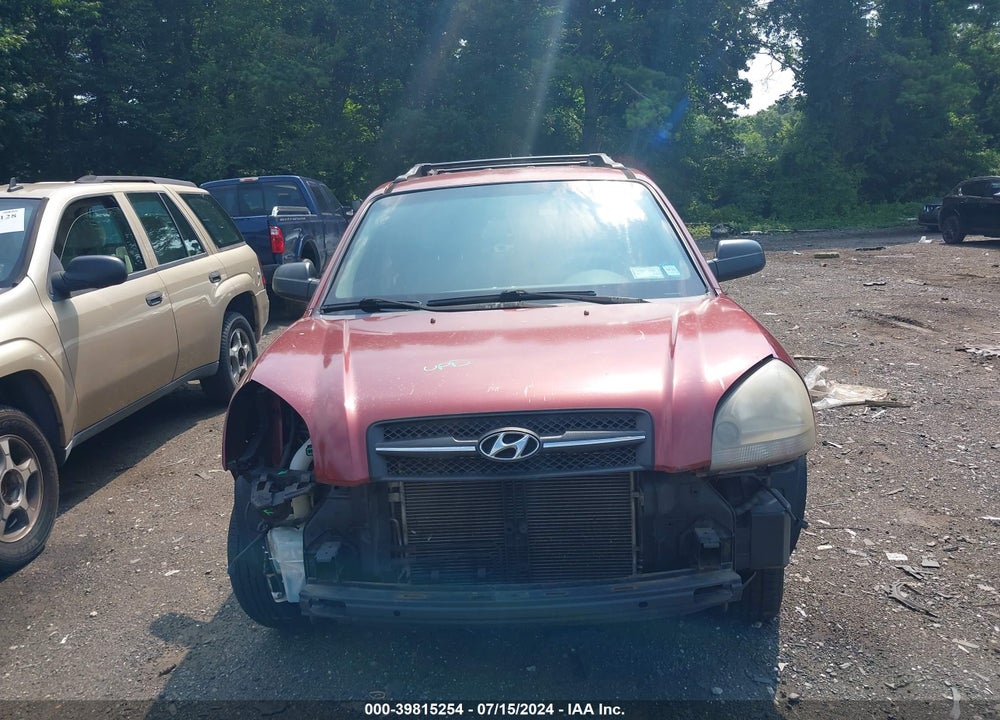 2008 HYUNDAI TUCSON GLS VIN: KM8JM12B48U899474