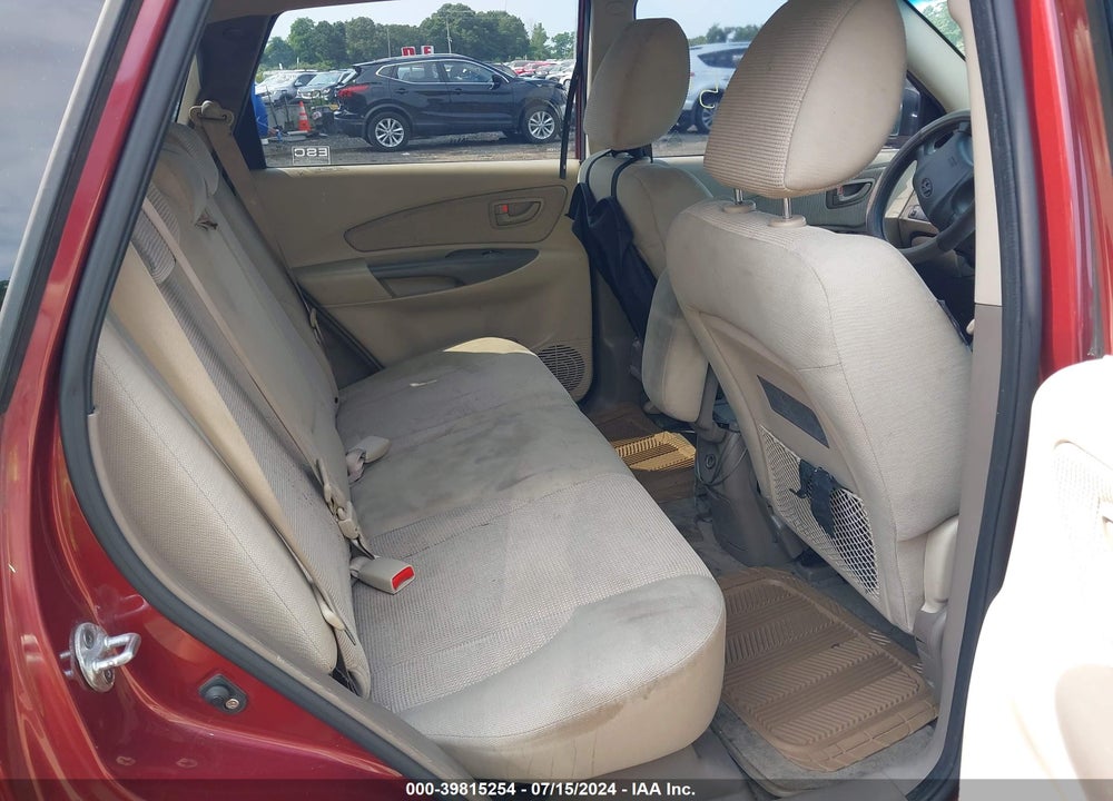 2008 HYUNDAI TUCSON GLS VIN: KM8JM12B48U899474