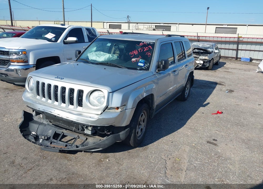 2012 JEEP PATRIOT SPORT VIN: 1C4NJPBA5CD617344