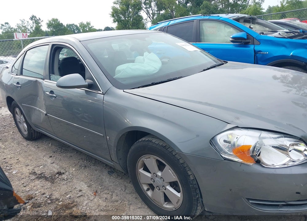 2007 CHEVROLET IMPALA LT VIN: 2G1WT58K379406187
