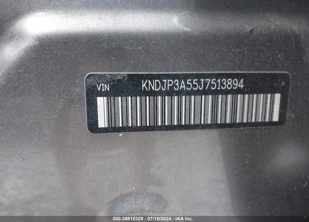 2018 KIA SOUL VIN: KNDJP3A55J7513894