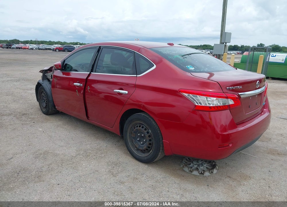 2014 NISSAN SENTRA SV VIN: 3N1AB7AP1EY329485