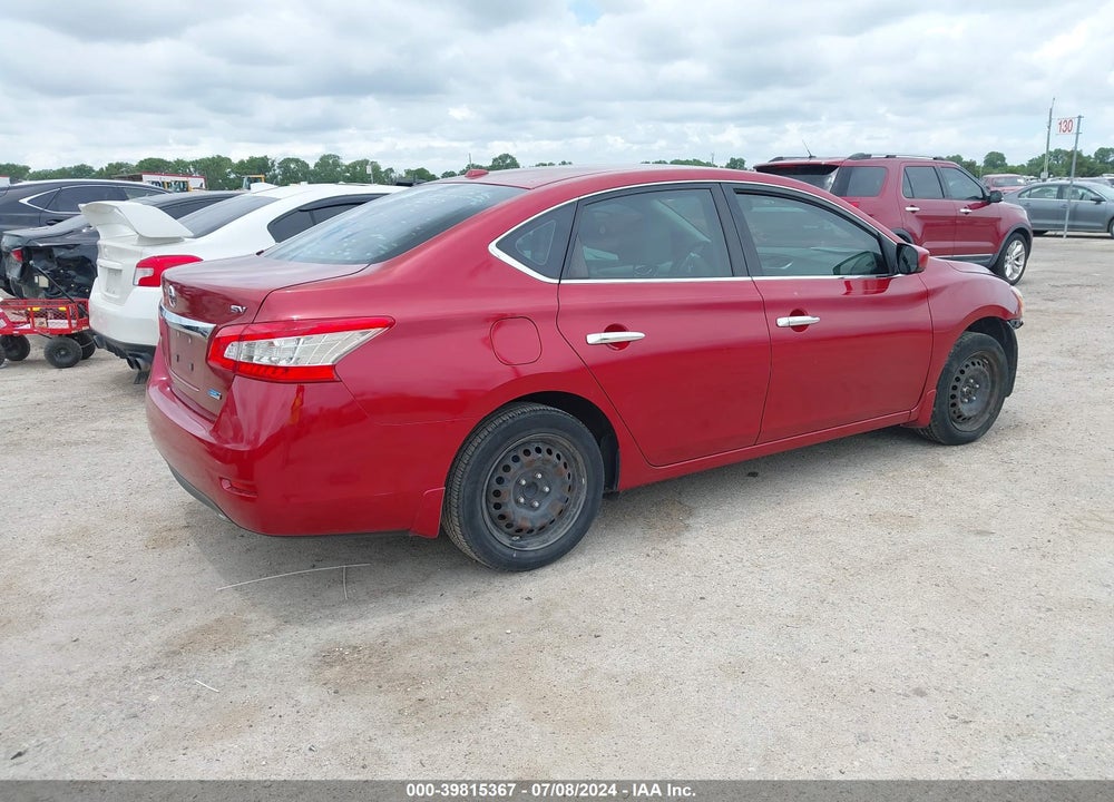 2014 NISSAN SENTRA SV VIN: 3N1AB7AP1EY329485