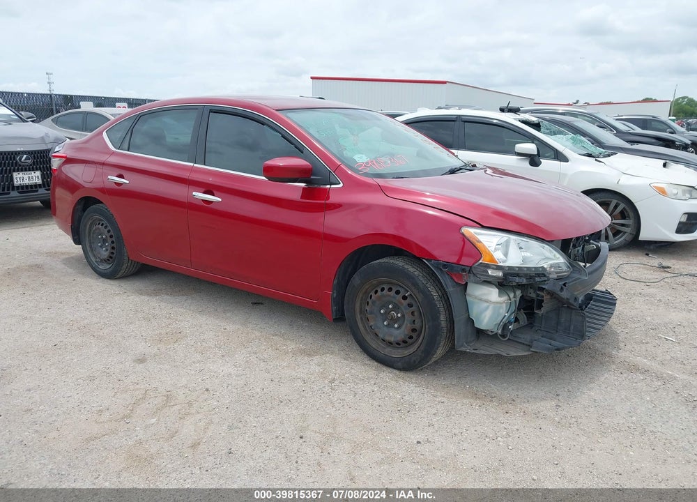 2014 NISSAN SENTRA SV VIN: 3N1AB7AP1EY329485