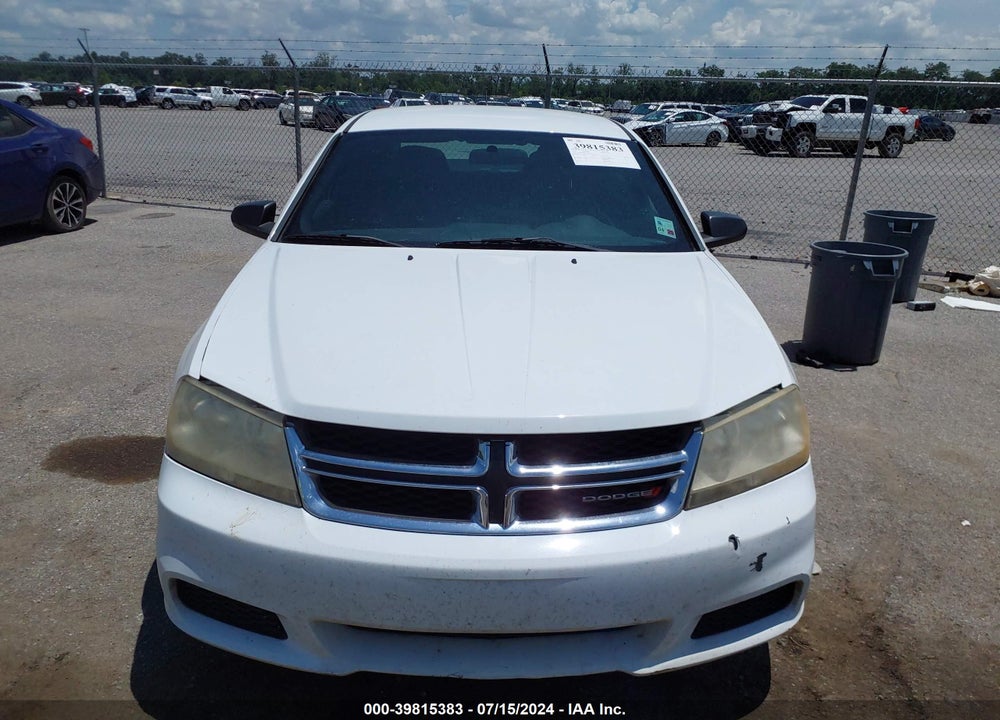 2012 DODGE AVENGER SE VIN: 1C3CDZAB3CN266050