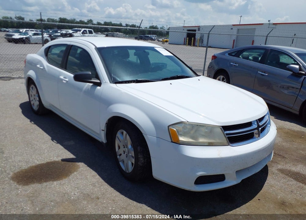 2012 DODGE AVENGER SE VIN: 1C3CDZAB3CN266050