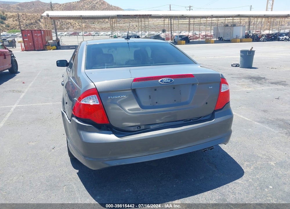 2012 FORD FUSION SE VIN: 3FAHP0HA0CR194261
