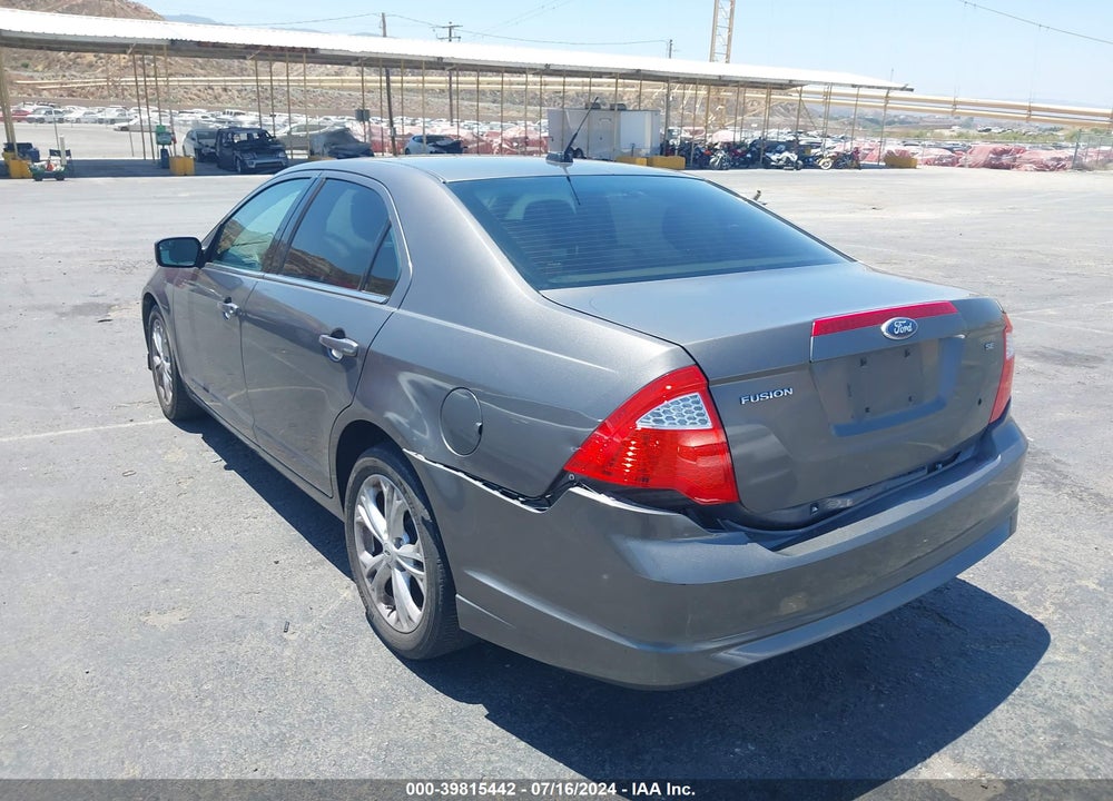 2012 FORD FUSION SE VIN: 3FAHP0HA0CR194261
