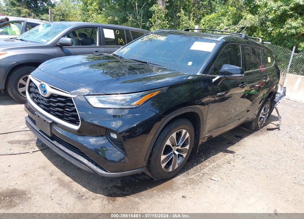 2021 TOYOTA HIGHLANDER HYBRID XLE VIN: 5TDHBRCH2MS518889