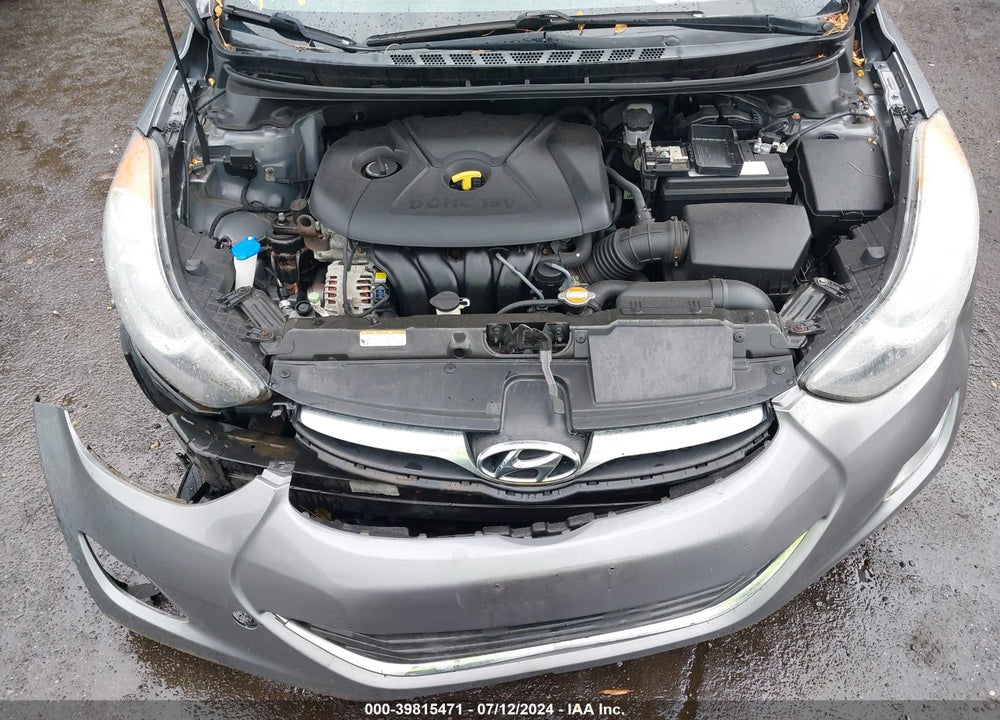 2012 HYUNDAI ELANTRA GLS VIN: 5NPDH4AE9CH116686