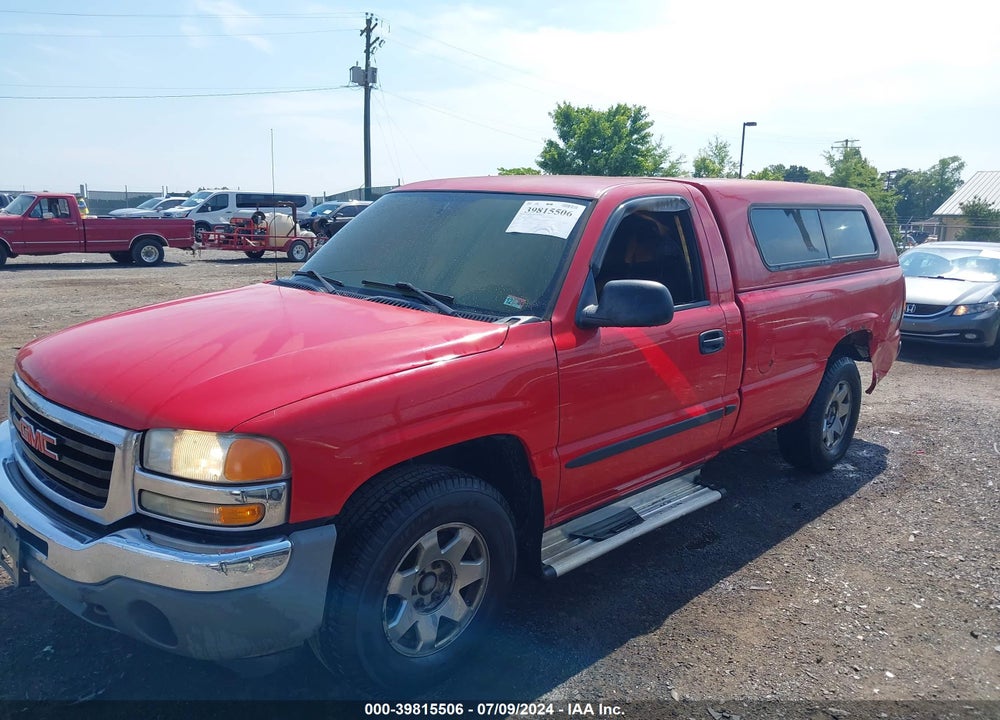 2006 GMC SIERRA 1500 SL VIN: 1GTEK14T56Z100996