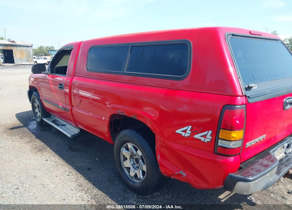 2006 GMC SIERRA 1500 SL VIN: 1GTEK14T56Z100996