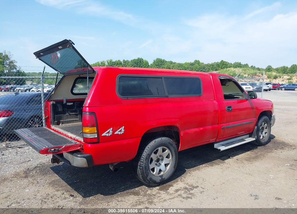 2006 GMC SIERRA 1500 SL VIN: 1GTEK14T56Z100996