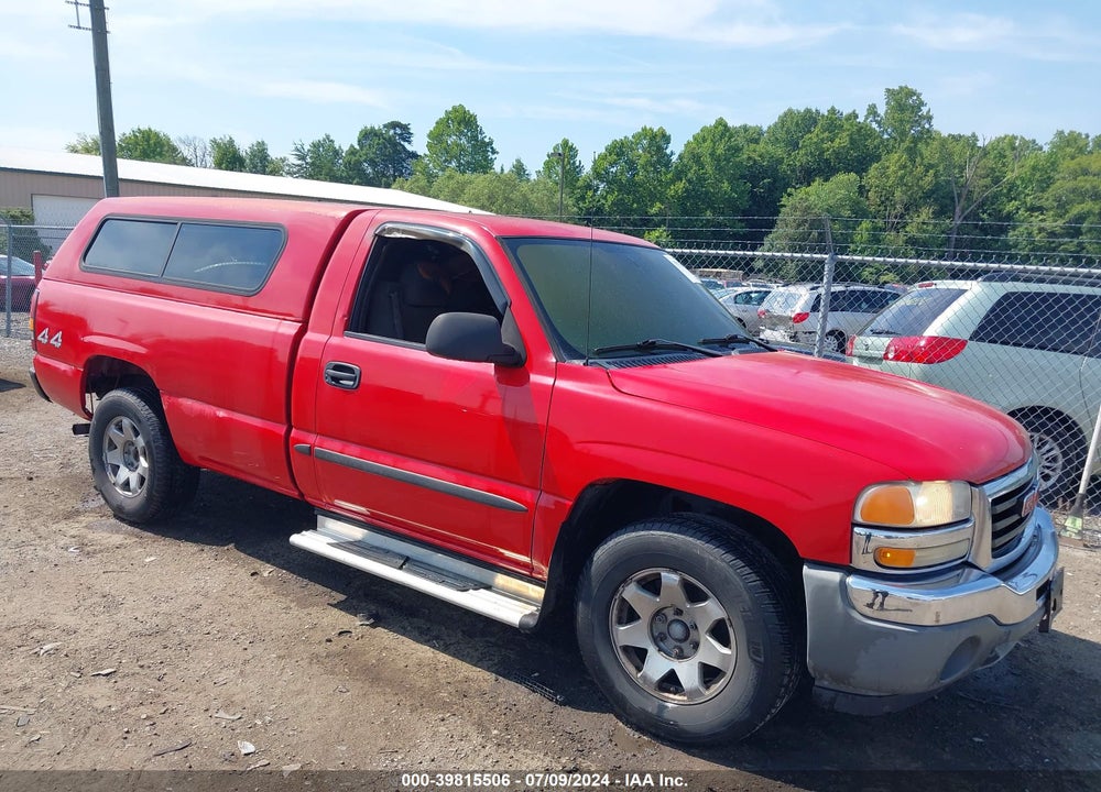 2006 GMC SIERRA 1500 SL VIN: 1GTEK14T56Z100996