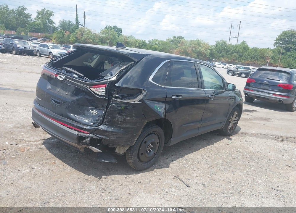 2016 FORD EDGE TITANIUM VIN: 2FMPK4K85GBB83001