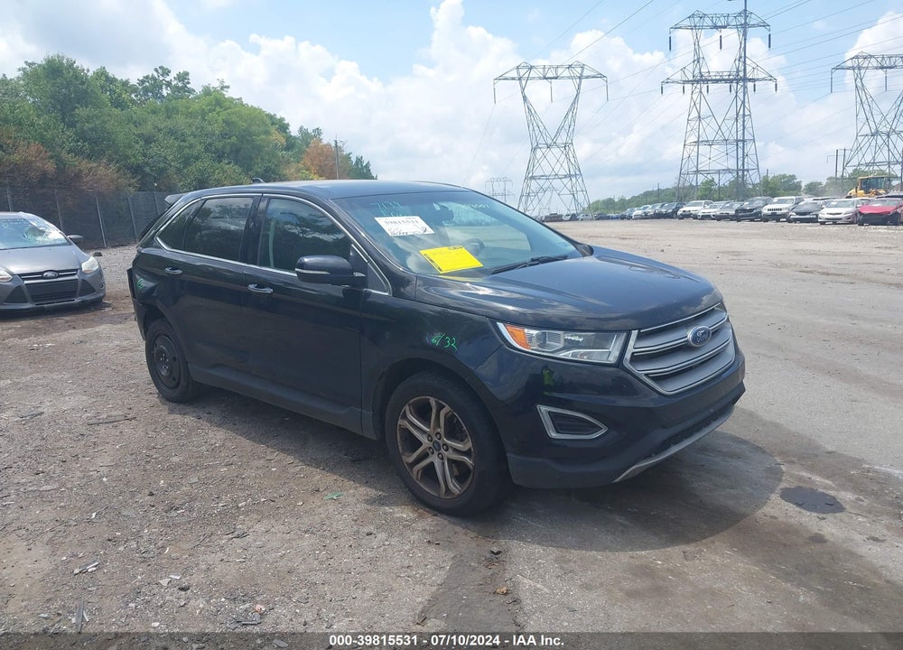 2016 FORD EDGE TITANIUM VIN: 2FMPK4K85GBB83001