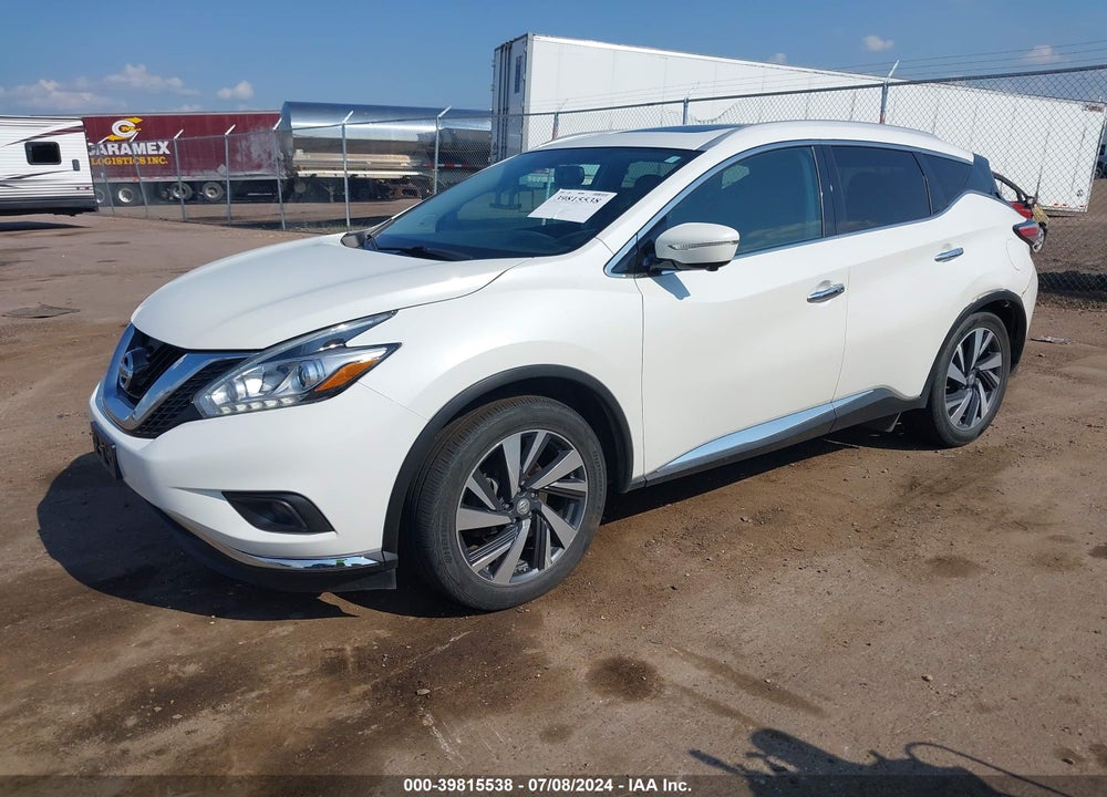 2015 NISSAN MURANO PLATINUM VIN: 5N1AZ2MH1FN263238