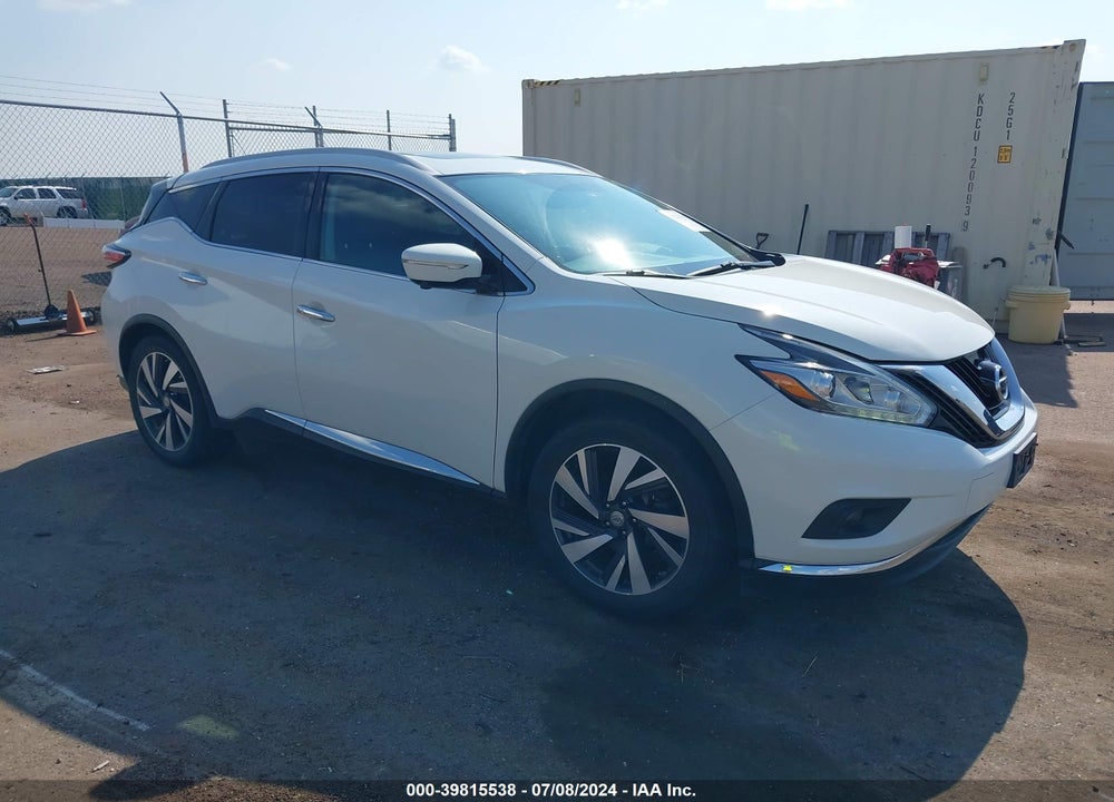 2015 NISSAN MURANO PLATINUM VIN: 5N1AZ2MH1FN263238