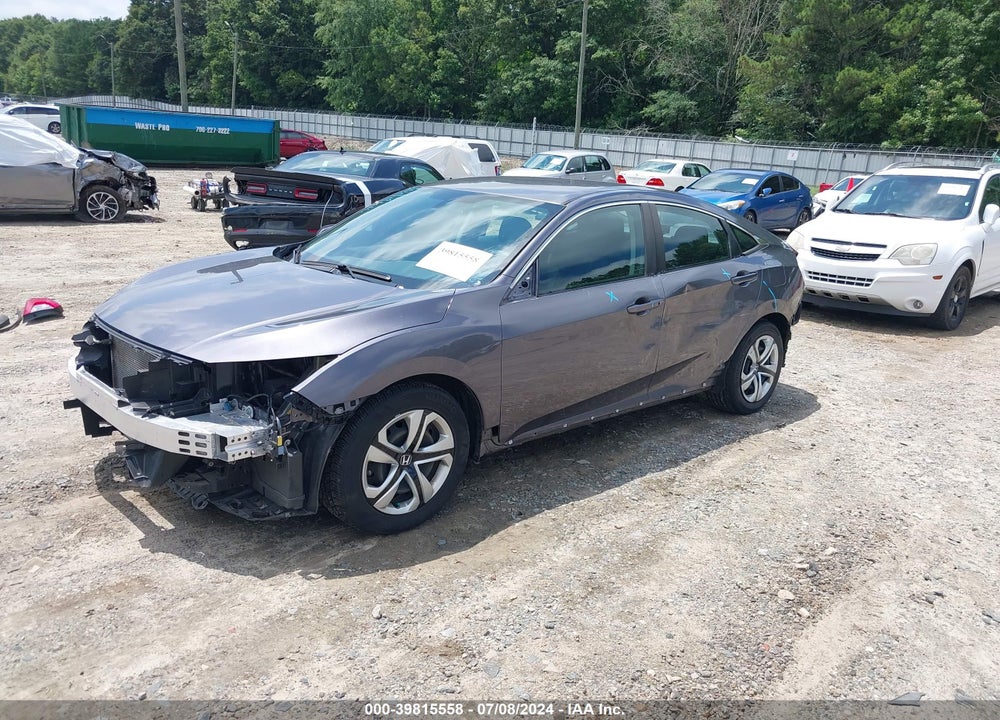 2018 HONDA CIVIC LX VIN: 19XFC2F53JE021434