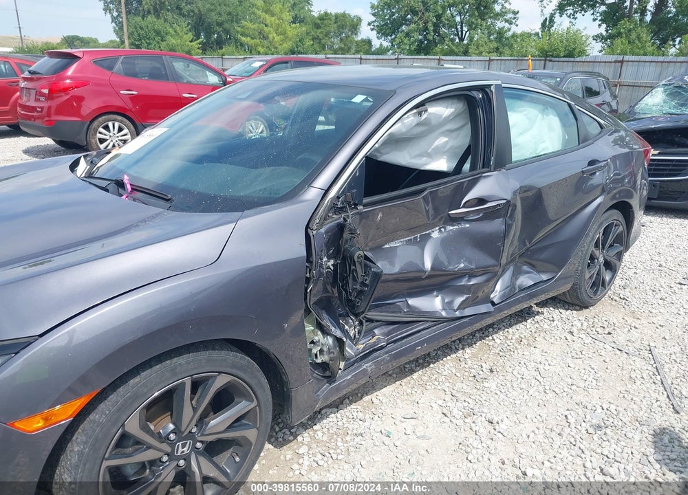 2019 HONDA CIVIC SPORT VIN: 2HGFC2F81KH606739