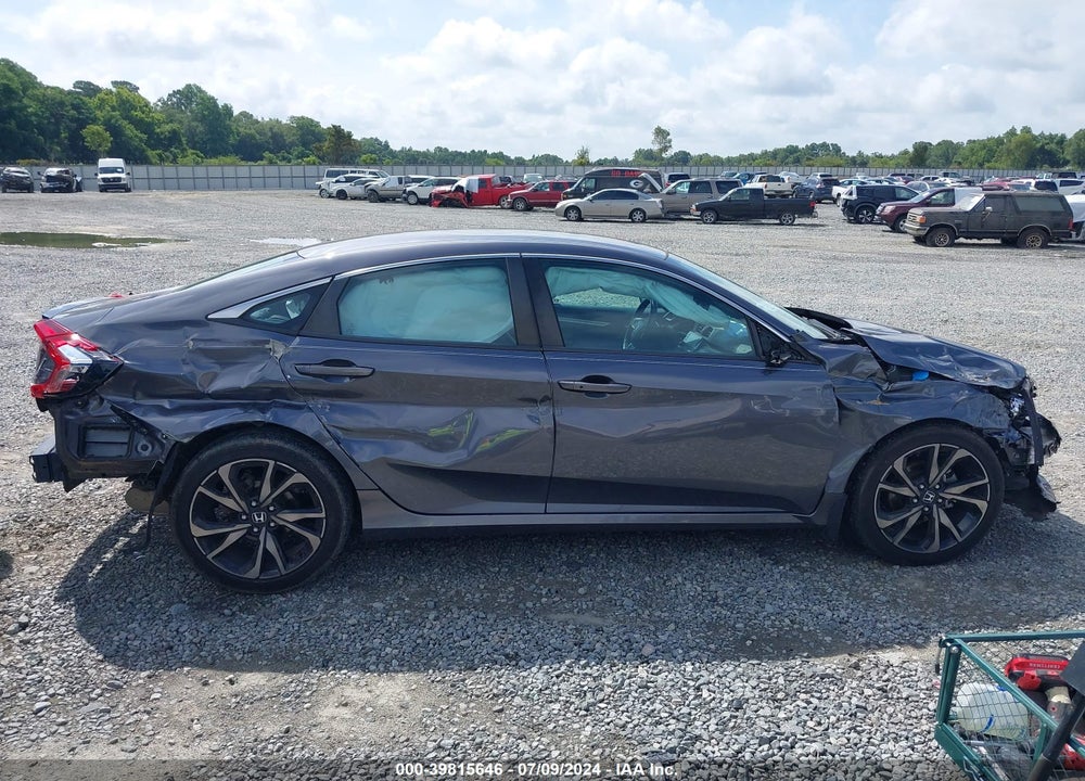 2019 HONDA CIVIC SPORT VIN: 2HGFC2F82KH572908