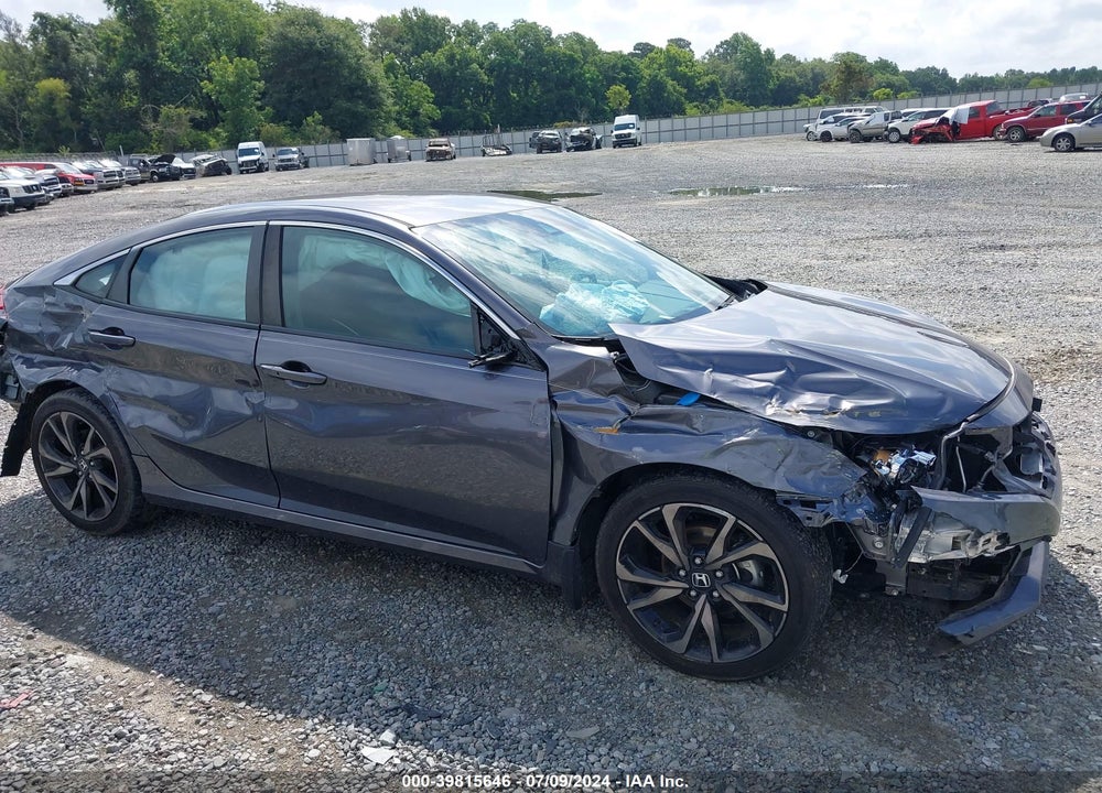 2019 HONDA CIVIC SPORT VIN: 2HGFC2F82KH572908