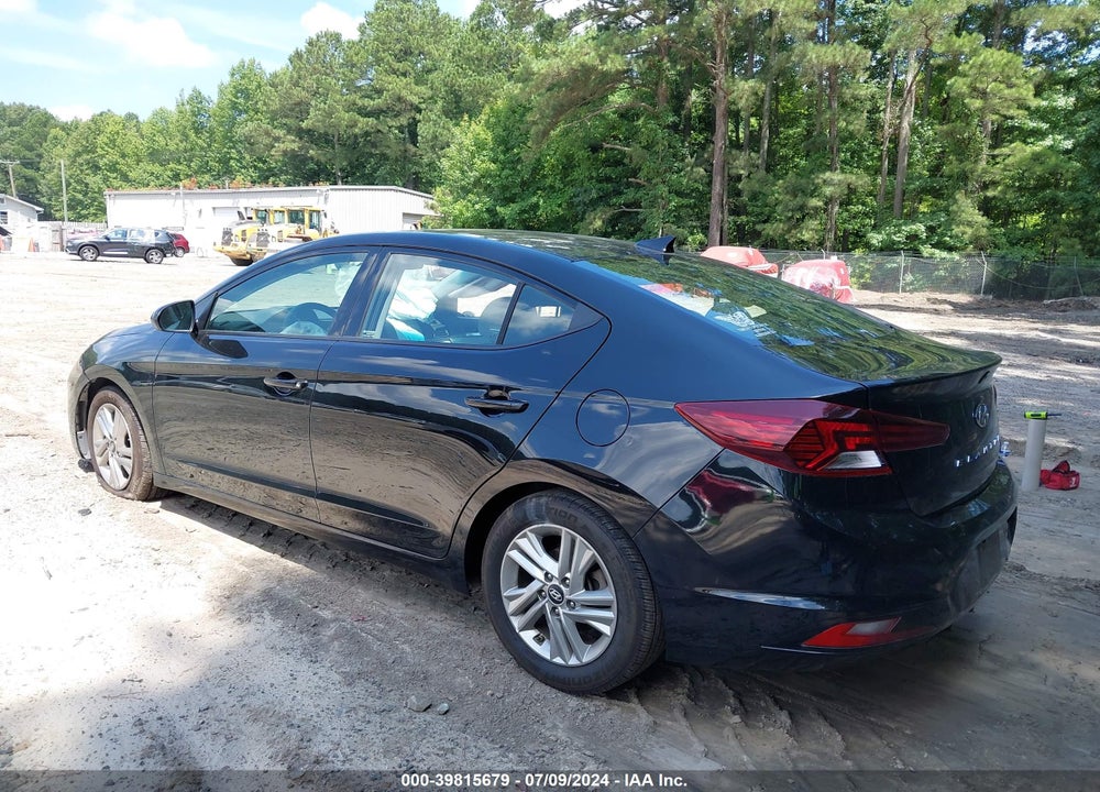 2019 HYUNDAI ELANTRA SEL VIN: 5NPD84LF4KH427947