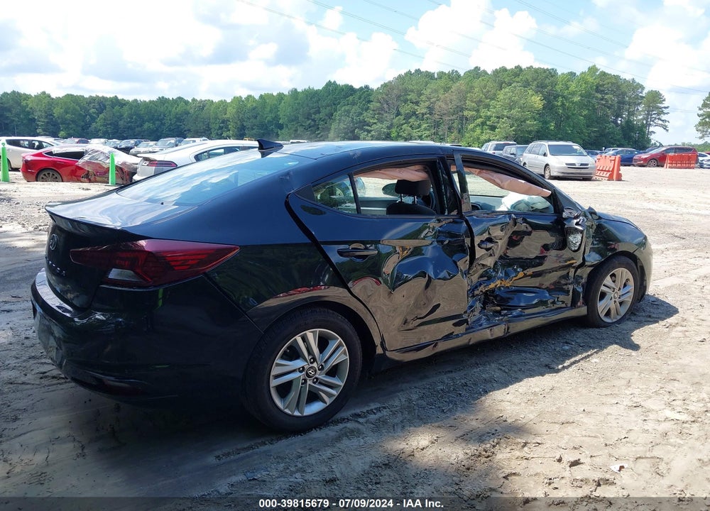 2019 HYUNDAI ELANTRA SEL VIN: 5NPD84LF4KH427947