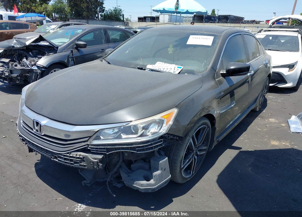 2016 HONDA ACCORD SPORT VIN: 1HGCR2F55GA013219