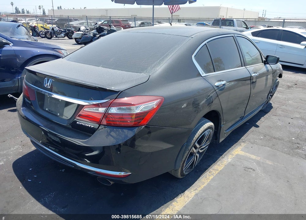 2016 HONDA ACCORD SPORT VIN: 1HGCR2F55GA013219