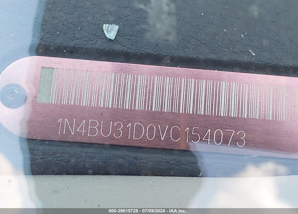 1997 NISSAN ALTIMA VIN: 1N4BU31D0VC154073