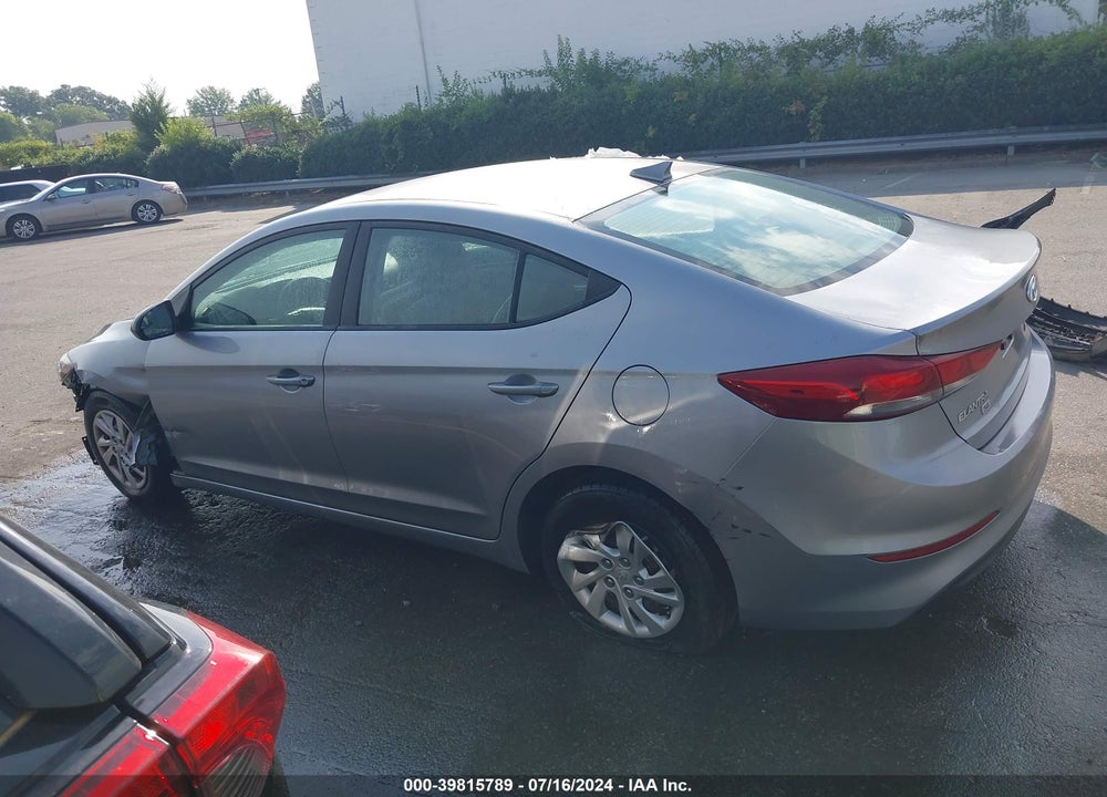 2017 HYUNDAI ELANTRA SE VIN: 5NPD74LFXHH100383