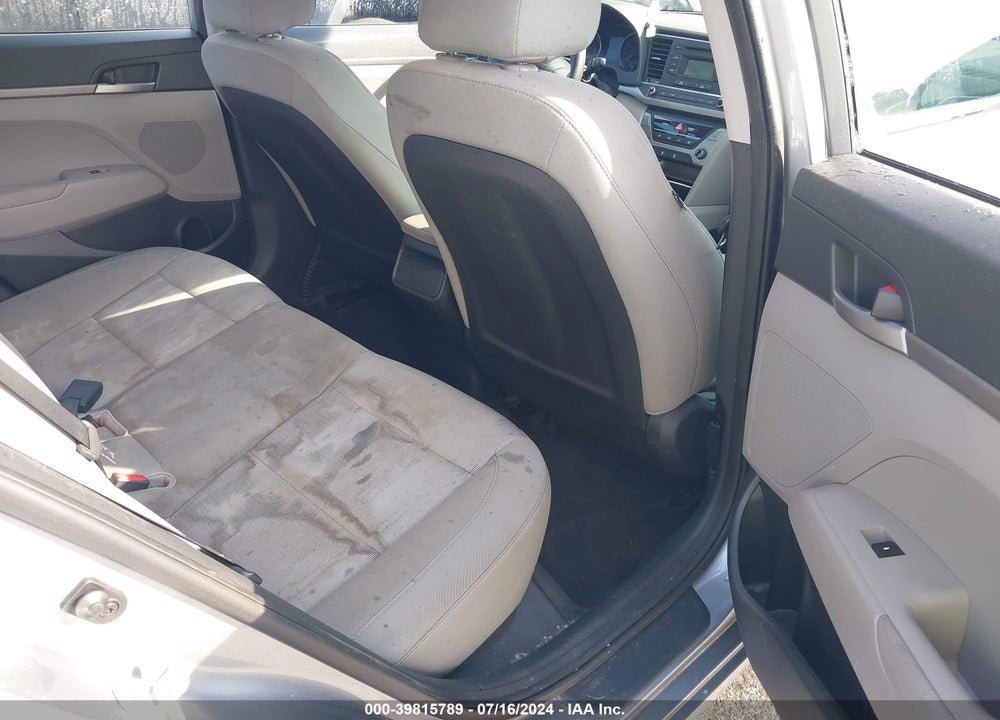 2017 HYUNDAI ELANTRA SE VIN: 5NPD74LFXHH100383