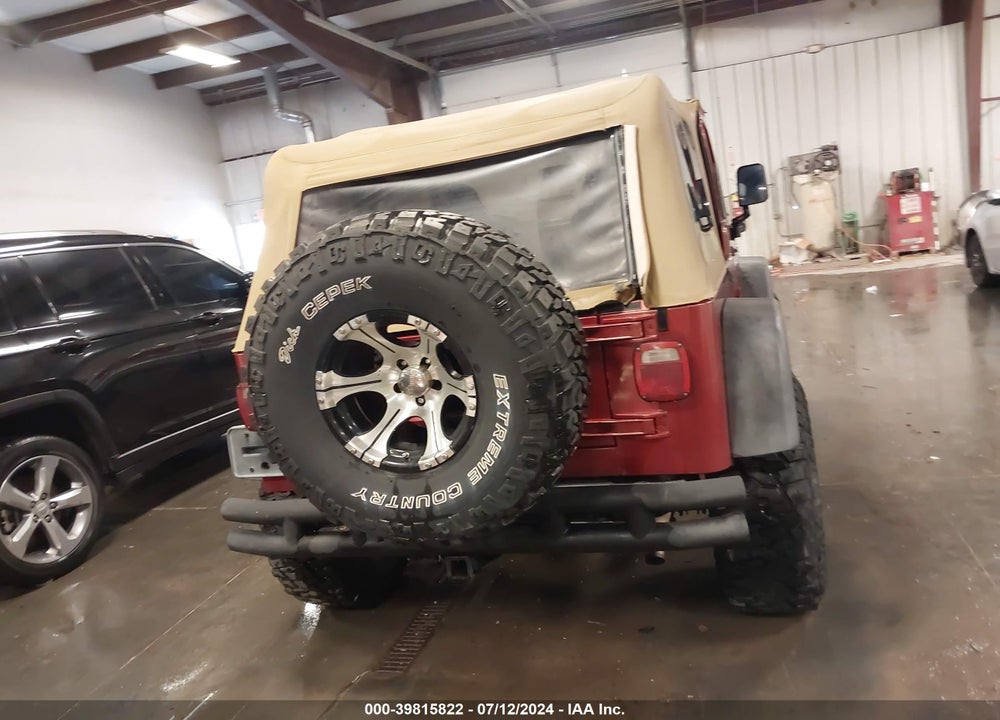 1999 JEEP WRANGLER SPORT VIN: 1J4FY19S2XP402093