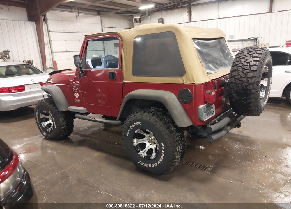 1999 JEEP WRANGLER SPORT VIN: 1J4FY19S2XP402093