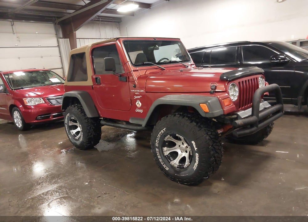1999 JEEP WRANGLER SPORT VIN: 1J4FY19S2XP402093