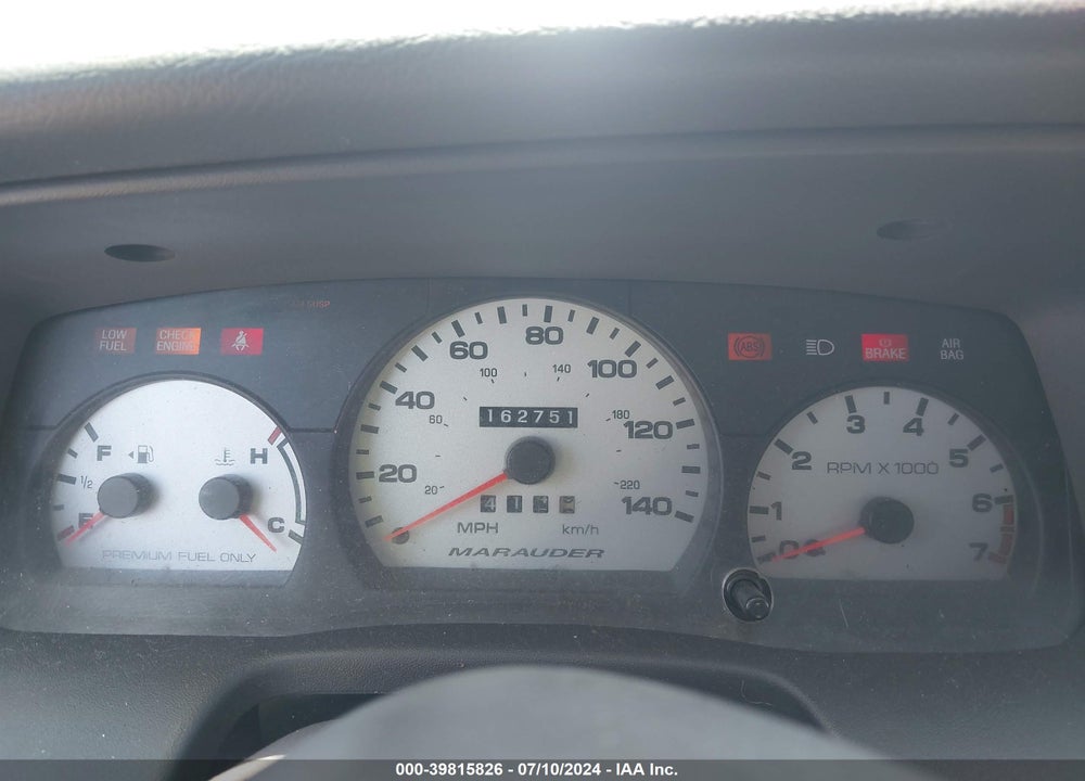 2004 MERCURY MARAUDER VIN: 2MHHM79V74X638107