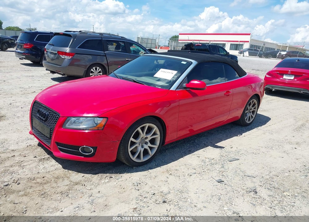 2010 AUDI A5 2.0T PREMIUM VIN: WAUAFAFH7AN017627