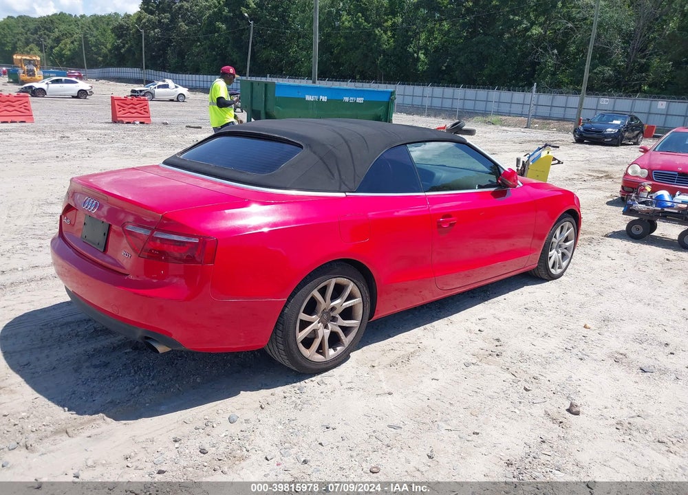 2010 AUDI A5 2.0T PREMIUM VIN: WAUAFAFH7AN017627