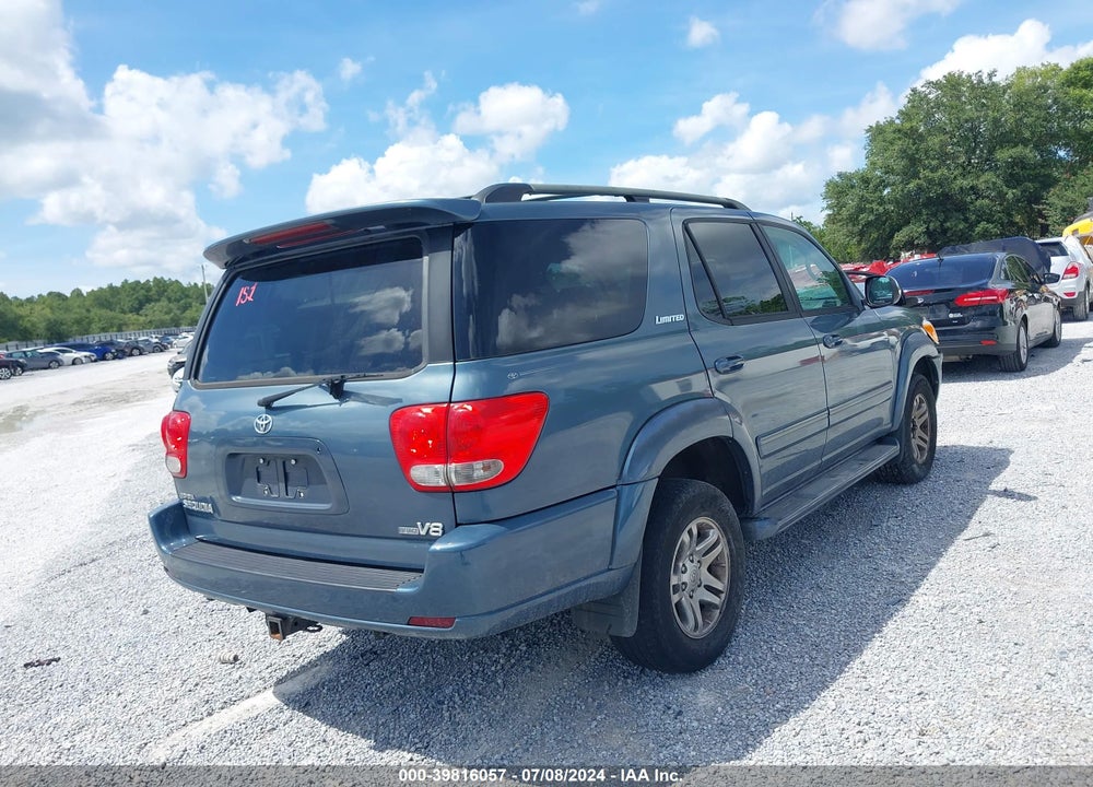 2007 TOYOTA SEQUOIA LIMITED V8 VIN: 5TDZT38A67S290815