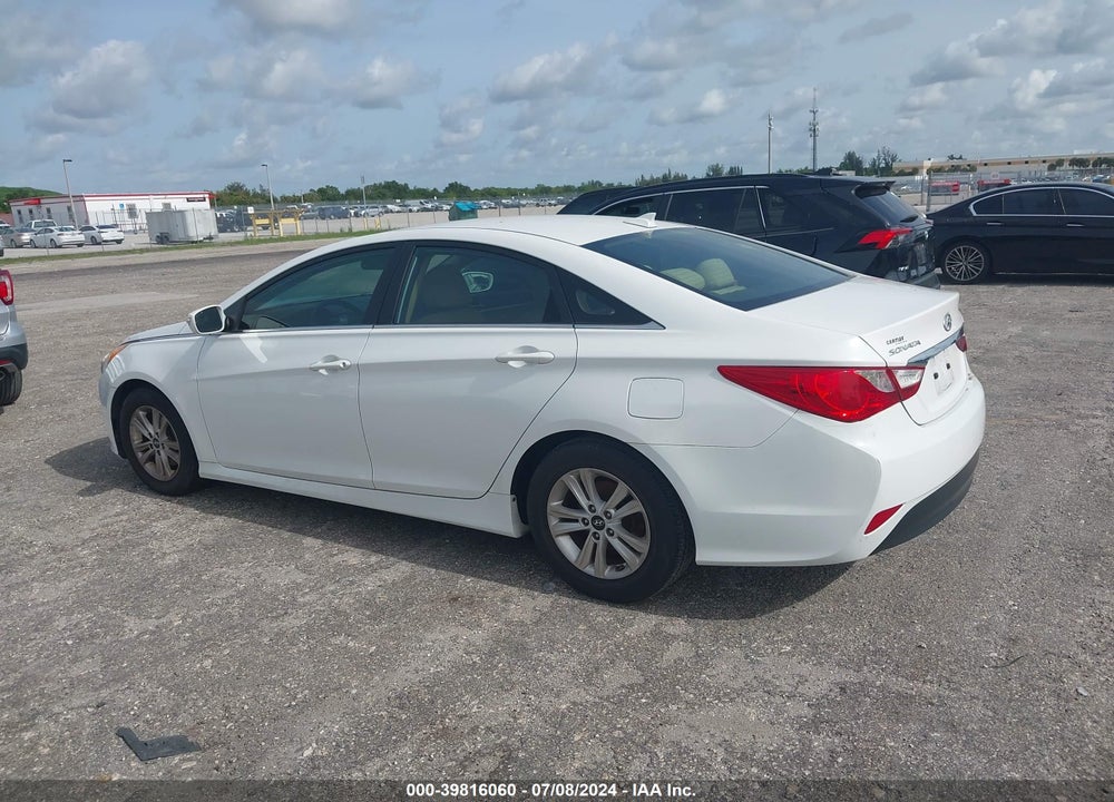 2014 HYUNDAI SONATA GLS VIN: 5NPEB4ACXEH881199