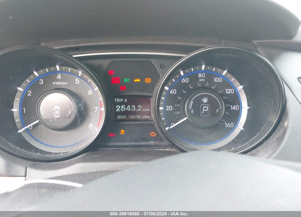 2014 HYUNDAI SONATA GLS VIN: 5NPEB4ACXEH881199