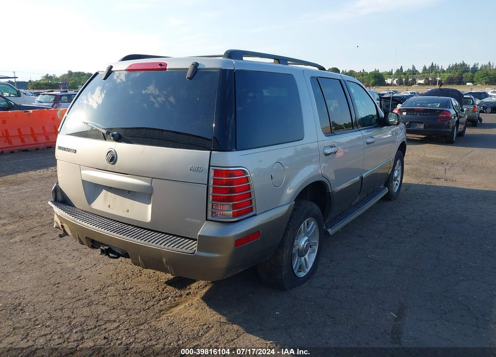 2004 MERCURY MOUNTAINEER VIN: 4M2ZU86K94ZJ05778
